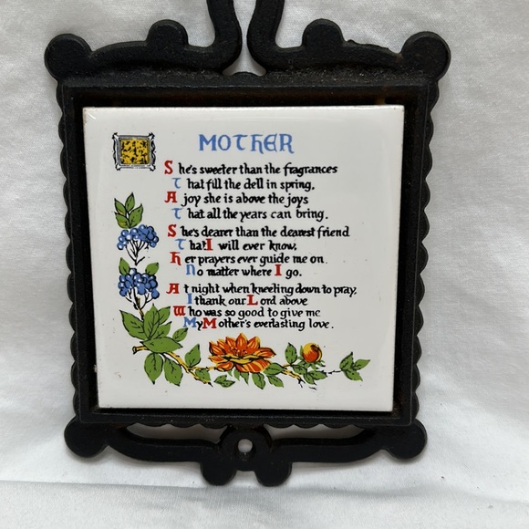 Vintage mother trivet - Picture 2 of 5